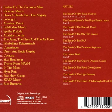 The Best of Military Bands by Various Artists - album cover