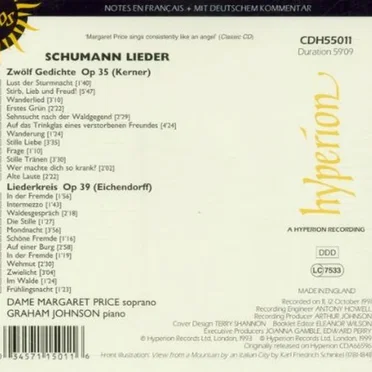 Kerner Lieder, op. 35 / Liederkreis, op. 39