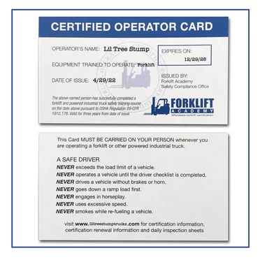 Certified Forklift Driver by Lil Tree Stump - album cover