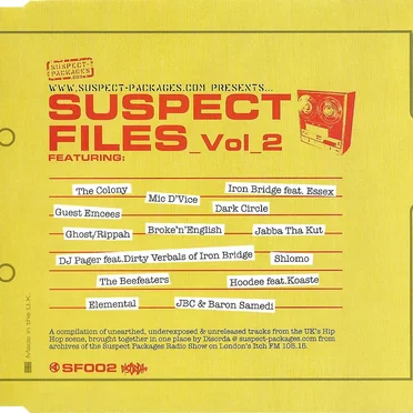 Suspect Files - Volume 2 by Various Artists - album cover