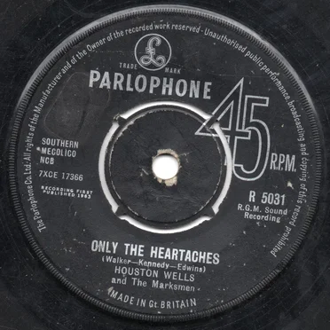 Only the Heartaches by Houston Wells & the Marksmen - album cover