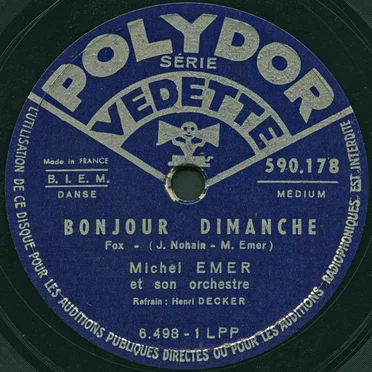 Bonjour Dimanche / Pêle-mêle by Michel Emer - album cover
