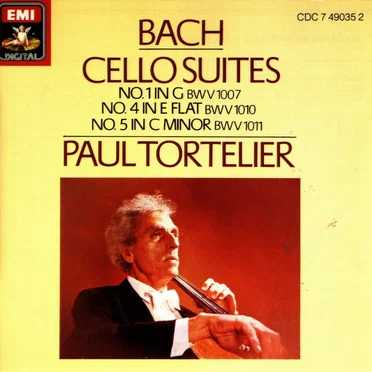 Cello Suites no. 1 in G BWV 1007 / no. 4 in E-flat BWV 1010 / no. 5 in C minor BWV 1011