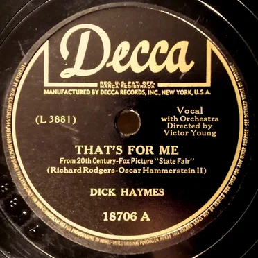 That’s for Me / It Might as Well Be Spring