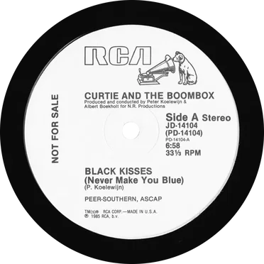 Black Kisses (Never Make You Blue) by Curtie and the Boombox - album cover