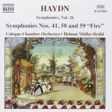 Symphonies, Vol. 26: Symphonies nos. 41, 58 and 59 "Fire"