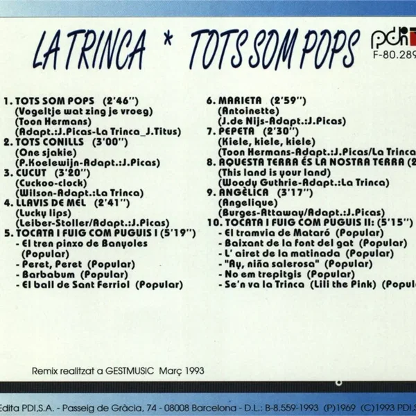 Tots som pops