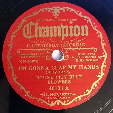 I'm Gonna Clap My Hands / High Society Blues