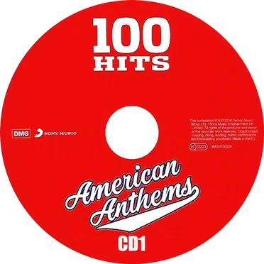 100 Hits: American Anthems by Various Artists - album cover
