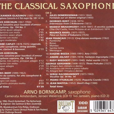 The Classical Saxophone by Various Artists - album cover