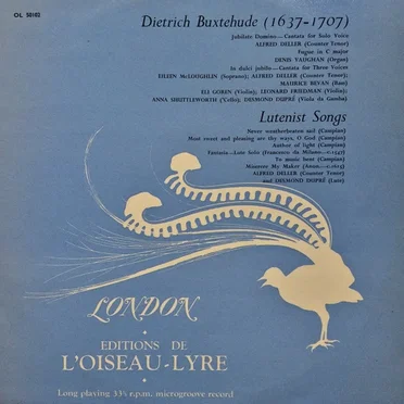 Music of Buxtehude / Lutenist Songs
