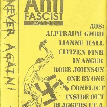 Never Again: A Benefit for Anti Fascist Action by Various Artists - album cover