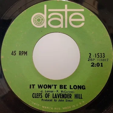 It Won't Be Long / Play With Fire by Clefs of Lavender Hill - album cover