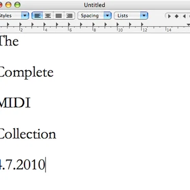 The Complete MIDI Collection 4.7.2010