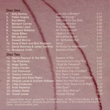 Festival Folk Sing Bob Dylan by Various Artists - album cover