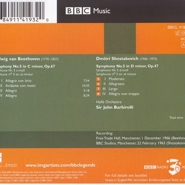 Beethoven: Symphony no. 5 / Shostakovich: Symphony no. 5
