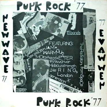 Punk Rock '77 New Wave '77 by Various Artists - album cover