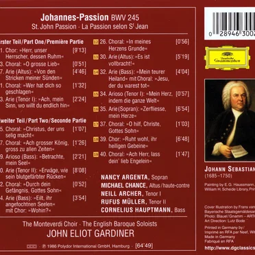 Johannes-Passion: Arien & Chöre