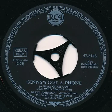 Ginny's Got a Phone (A Phone of Her Own) / Betty's Bossa Nova