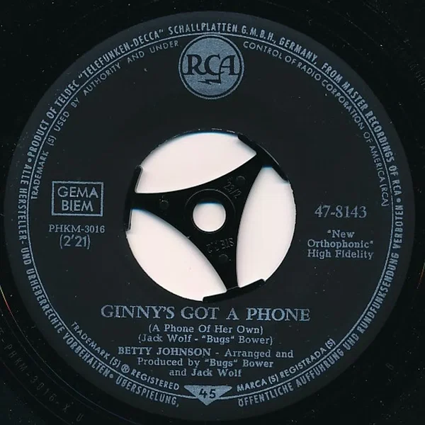 Ginny's Got a Phone (A Phone of Her Own) / Betty's Bossa Nova
