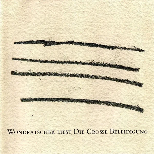Wondratschek liest Die große Beleidigung