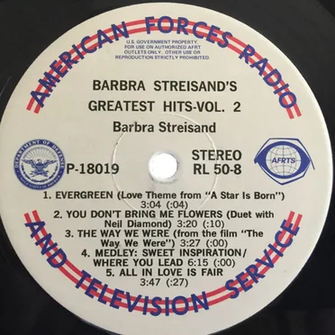 Barbra Streisand’s Greatest Hits, Vol. 2 / Here’s to Good Friends