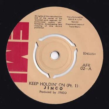 Keep Holdin' On by Jingo - album cover