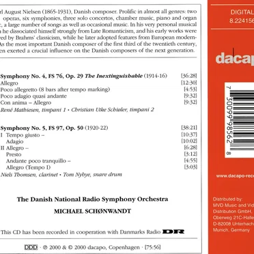 Symphony no. 4 "The Inextinguishable" / Symphony no. 5