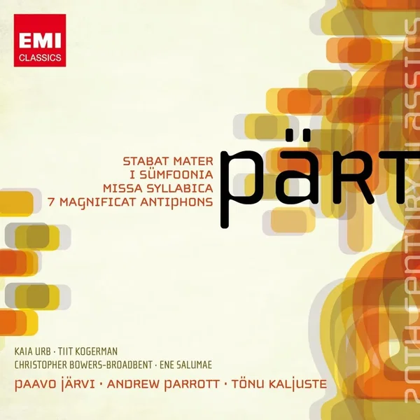 Stabat mater / I sümfoonia / Missa syllabica / 7 Magnificat Antiphons