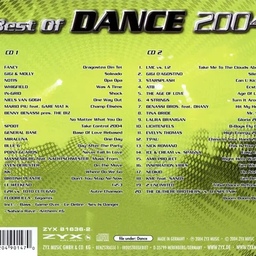 Best of Dance 2004 by Various Artists - album cover
