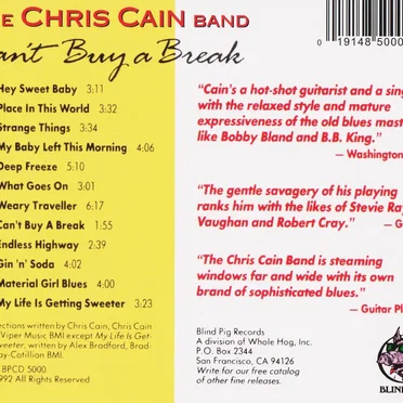 Can't Buy a Break by The Chris Cain Band - album cover