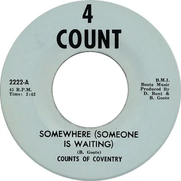 Somewhere (Someone Is Waiting) by Counts Of Coventry - album cover