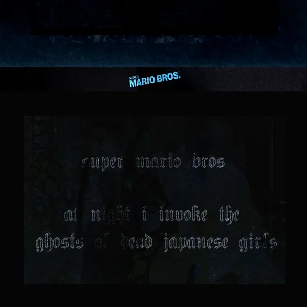 At Night I Invoke the Ghosts of Dead Japanese Girls