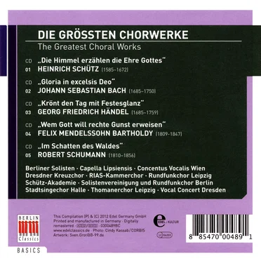 Die Grössten Chorwerke (The Greatest Choral Works) by Various Artists - album cover