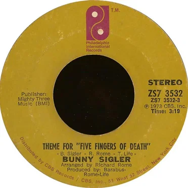 Theme for "Five Fingers of Death"