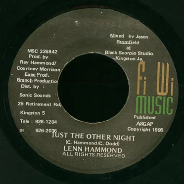 Just the Other Night by Lenn Hammond - album cover