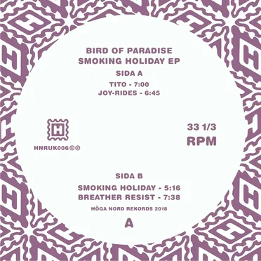 Smoking Holiday EP by Bird of Paradise - album cover