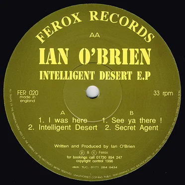 Intelligent Desert EP by Ian O'Brien - album cover