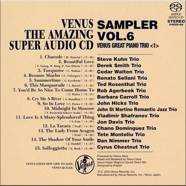 Venus The Amazing Super Audio CD Sampler Vol.6 by Various Artists - album cover