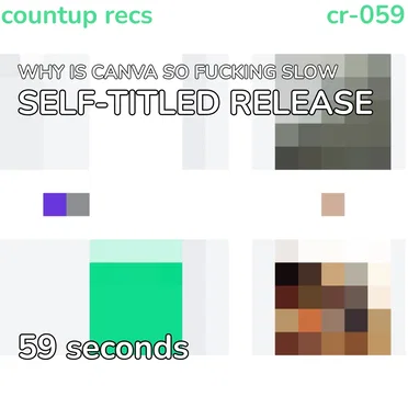 SELF-TITLED RELEASE by WHY IS CANVA SO FUCKING SLOW - album cover