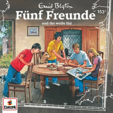 Fünf Freunde, Episode 153: und der weiße Hai by Enid Blyton - album cover