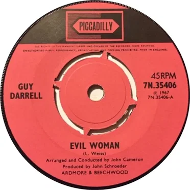 Evil Woman / What You Do About That by Guy Darrell - album cover