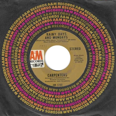 Rainy Days and Mondays / Saturday