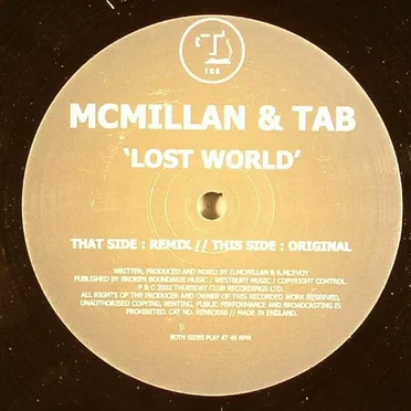 Lost World by McMillan & Tab - album cover