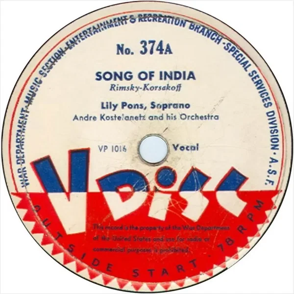 Song of India / I Love Thee / Neopolitan Love Song