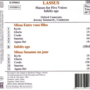 Masses for Five Voices / Infelix Ego