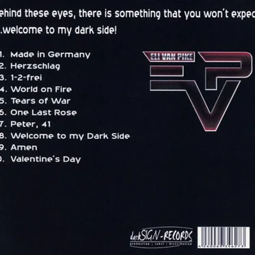 Welcome to My Dark Side by Eli van Pike - album cover