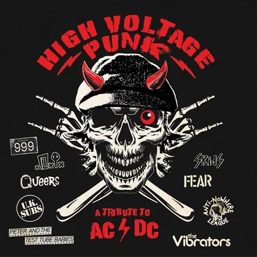 High Voltage Punk - A Tribute to AC/DC by Various Artists - album cover