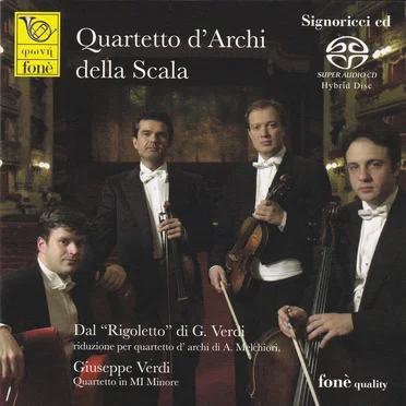 Dal "Rigoletto" di G. Verdi riduzione per quartetto d'archi di A. Melchiori