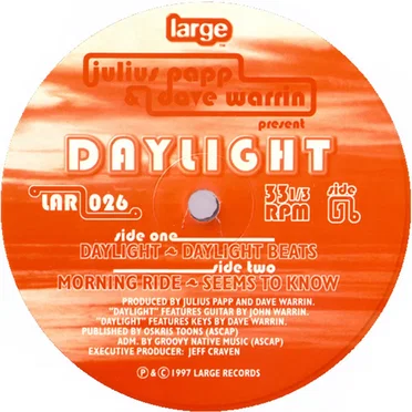 Daylight by Julius Papp & Dave Warrin - album cover